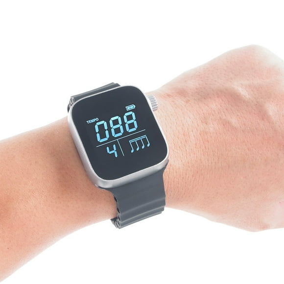 Montre Intelligente Métronome Vibrant Portable 40-240 Bpm Instruments Intelligents Comptage des Impulsions et du Battement pour Toutes Guitares Piano Batterie
