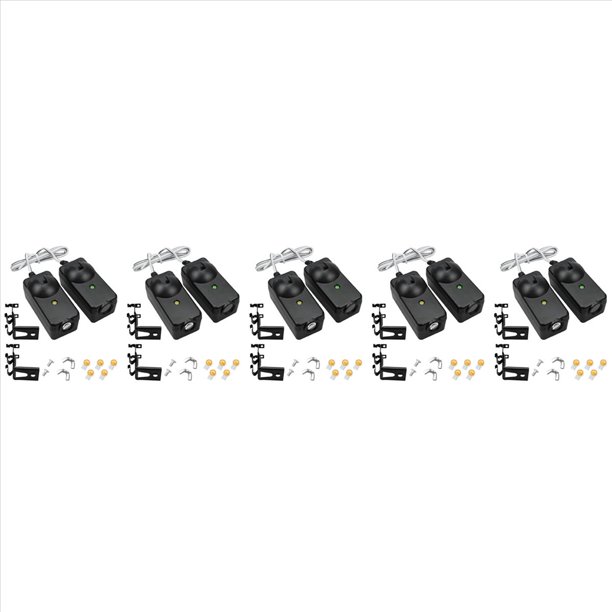 10 Piezas de Ojos de Haz de Sensor de Seguridad para Abridor de Puerta de Garaje Aptos para con Soportes