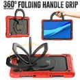 thumbnail image 3 of For Lenovo Tab K10/M10 Plus (2nd Gen) Case 10.3 inch, 360 Rotating Shockproof Cover with Stand, Handle, Shoulder Strap (TB-X6C6/TB-X606), Red, 3 of 7