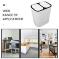 thumbnail image 3 of HONITANO Kitchen Trash Can PP White Large Capacity Families 1Pack, 3 of 8