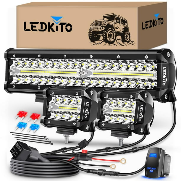 Kit de barras de luz LED y cápsulas LED LEDKITO de 30 cm y 10 cm