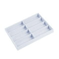 thumbnail image 1 of Bandeja organizadora para gafas de sol, caja de almacenamiento para gafas con 8 compartimentos, ligera y elegante, ideal para viajes, apartamentos, Blanco, 1 of 8