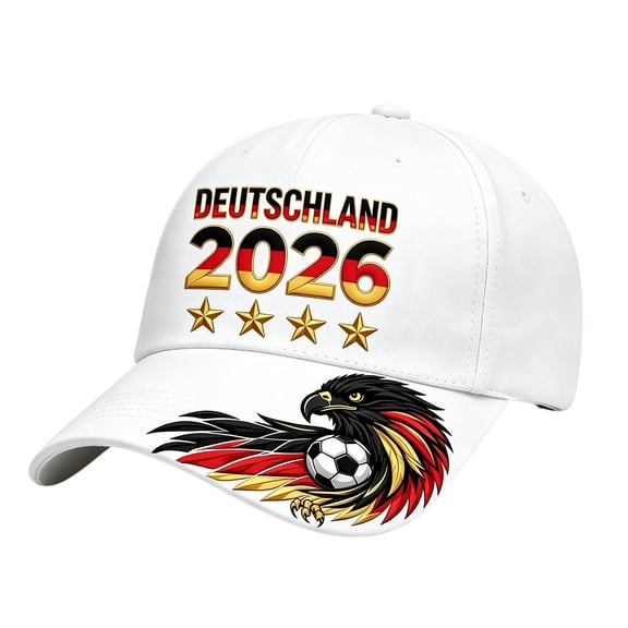 Breezora Germany 2026 Baseball Cap Adjustable Print Fan Hat Germany Flag Sport Casual Cap