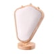 thumbnail image 5 of Expositor de collares, expositor de joyas, torre de colgantes, decoración, busto de joyería Cuero PU blanco, 5 of 9