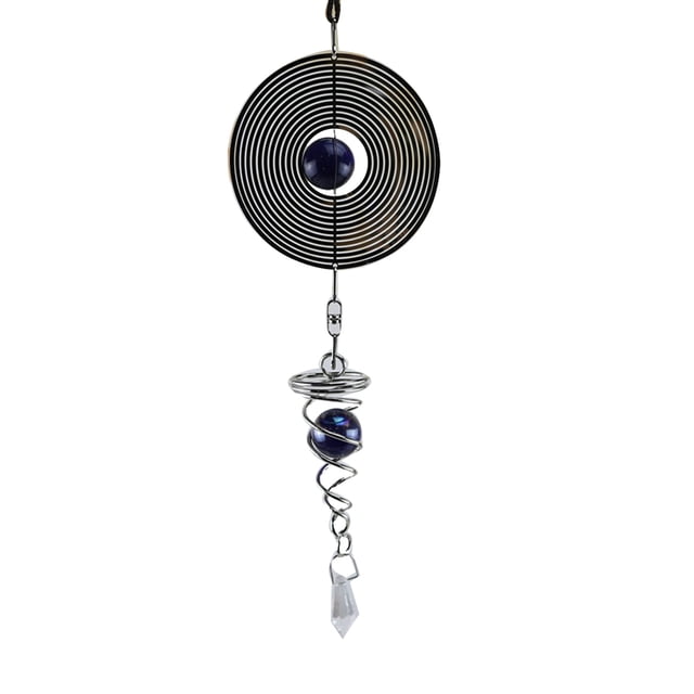 Carillones de viento de metal de forma redonda para exteriores e interiores - Campana de viento para decoración de patio, jardín o interior si Baoblaze Carillón de viento colgante de acero