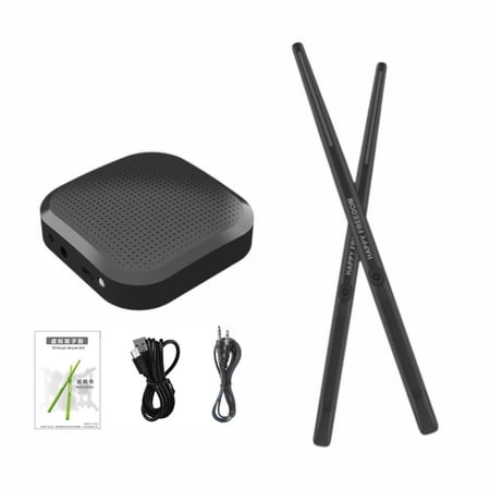 BJBSJSZ Portable Virtual Reality Drum Kit with Drumsticks, Electric Air Drum Set, 3D Motion Sensing Electronic Drum for Adults Kids Children Beginner, Holiday Xmas Birthday Gift