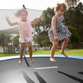 thumbnail image 4 of Barara King 14ft Trampoline with Breathable PP Jump Pads and 96 Springs, Outdoor Recreational Trampolines for Kids, Blue, 4 of 8