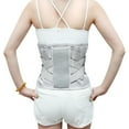 thumbnail image 2 of 2022 New Design Medical Grade Self-Heating Waist Support Belt with Expanded Steel Plate - Wide Design for Lumbar Disc Herniation Relief, Breathable & Warm, Unisex, Summer-Ready (Gray, Size M) -, 2 of 5