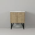 thumbnail image 5 of Lancy 30 in W x 20 in D Rustic Acacia Bath Vanity and White Quartz Top, 5 of 10