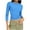 Sky Blue, variant on Antinious Ladies Crewneck Short Sleeve Solid Elastic Cropped 3/4 Sleeve Casual Summer Tops