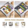 thumbnail image 2 of Organizador de cajones, organizador de compartimentos de cajones, caja de almacenamiento multifuncional, organizador para cajones, 8 cajas de almacenamiento para escritorio de cocina, tocador brillar Electrónica, 2 of 5