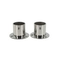 thumbnail image 2 of Arkzeo 2Pcs Stainless Steel Pipe Wardrobe Bracket Flange Rail Rod Pole Socket End Support Decor Stainless Steel 19-32mm Accessories 32mm, 2 of 8