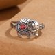 thumbnail image 1 of Anillo de pavo real Vintage de Plata de Ley 925, simplicidad ajustable, moda exquisita, accesorios de joyería para mujer, regalo de fiesta de boda, 1 of 2