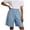 Light Blue, variant on Womens Bermuda Shorts High Waist Loose Capris Wide Leg Comfy Summer Beach Casual Dressy Pant with Pockets (Navy, XL)