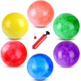 thumbnail image 1 of Gcqjoq 6 Piezas Pelotas Hinchables Marmoladas Pelotas De Patada Pelotas Sensoriales Inflables Para Playa Escuela Patio De Juegos Interior/Exterior Pelotas De Juego - 9 Pulgadas, 1 of 5
