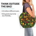 thumbnail image 2 of Kdxio Happy Halloween Floral Casual Tote Bags Women Big Capacity Shoulder Bag for Women Travel Shoulder Bags Handbags, 2 of 6