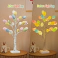 thumbnail image 5 of 60Cm Led Tree Light Battery Power Supply With 24 Easter Eggs Easter Desktop Lighting Decorations, White Glossy Finish Branch Tree For Festive Decor Weddings Parties Christmas, 5 of 8