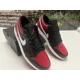 thumbnail image 4 of Ni - ke NEW Ni - ke Air Jordan 1 Low Shoes "Bred Toe" Black White 553558-066 Men's Size 10, 4 of 5