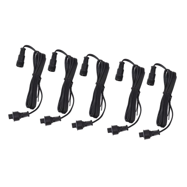 Rallonge Extérieure, 5 Pcs 4.9 Pieds Lumière de Pont Rallonge LED Compacte et Légère