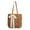 Khaki, variant on Women's Woven Large Capacity Tote Shoulder Crochet Beach Bag- Woven Boho Purse Knitted Shoulder Bag for Summer Vacation Beachy Travel Pool