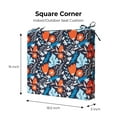 thumbnail image 3 of Peace Nest Set of 4 Solid Soft Outdoor Patio Deep Seat Cushion 18.5x16x3" Square Corner - Blue Flower, 3 of 5