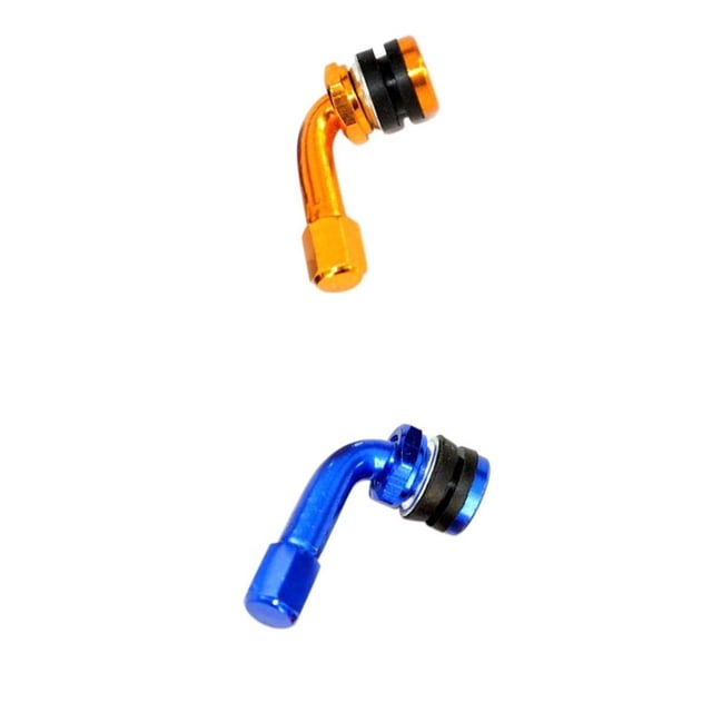 Extensión De Válvu Del Neumático Para Los Vástagos Del Neumático Del Automóvil Del Motor De Azul / Oro Baoblaze Vástago de válvula de neumático