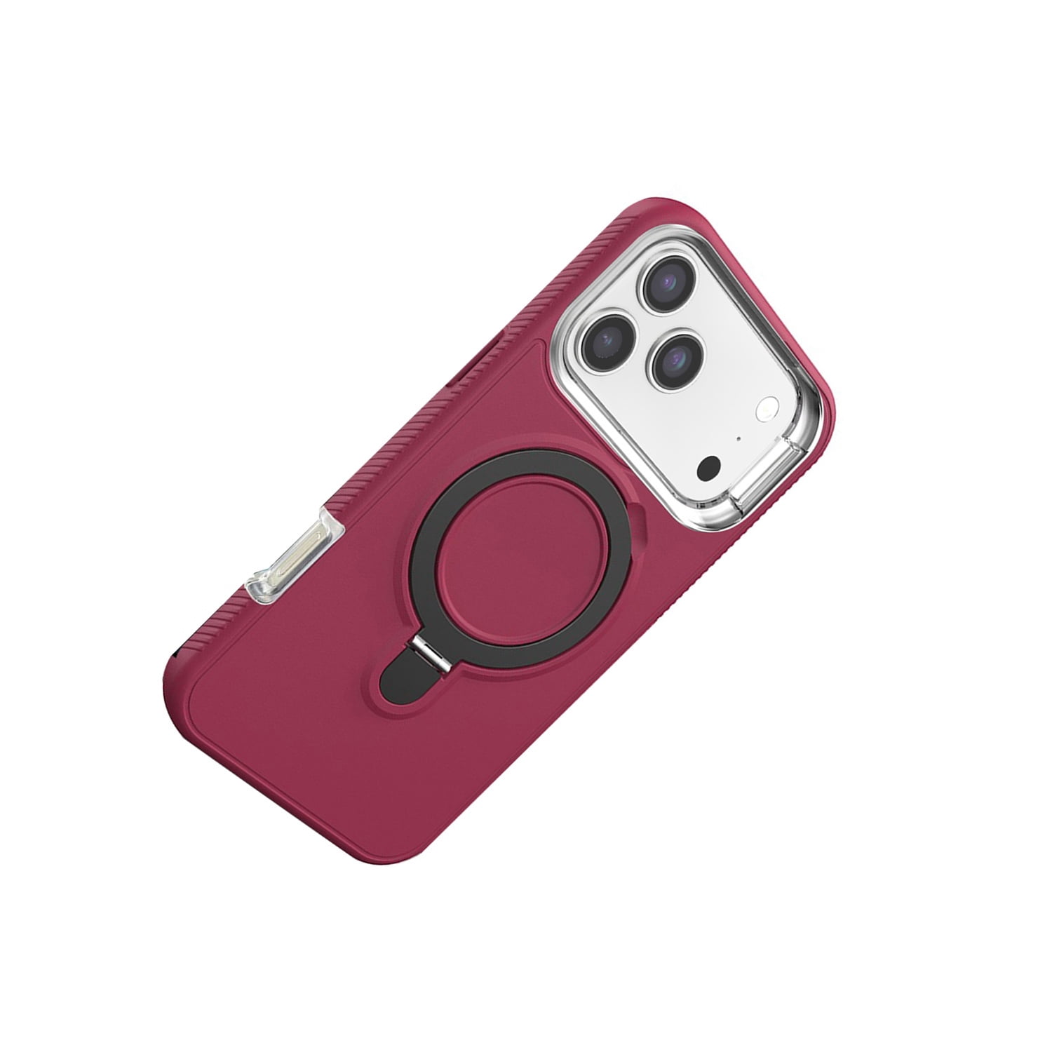 Tough Protective Phone Cover with Adjustable Kickstand for iPhone 17 Pro Max - Maroon