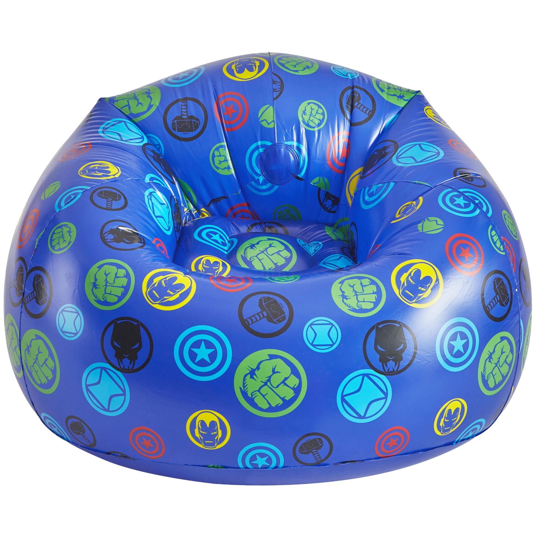 Marvel Avengers Kids' Inflatable Gaming Chair, Black , Ages 3-10, Blue