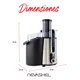 thumbnail image 4 of Extractor De Jugos Profesional Nevashel Kitchen AD-08 1400w, 5 Velocidades, Vaso De 1 Litro, Display Digital, Automático, Ideal Para Frutas Y Verduras, Diseño Moderno, Uso Doméstico Y Comercial, 110v, 4 of 7