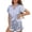Blue, variant on Maqroz Women Satin Pajamas Set Classic Silk Striped Loungewear Short Sleeve V Neck Button Down Top Drawstring Elastic Waist Stretch Shorts Breathable Lightweight Elegant Homewear
