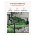 thumbnail image 3 of Cable Railing Post, 36x2x2 Inch Stair Railing Post, with Pre-Drilled 30° Angled Holes, Stainless Steel Cable Rail Post with Horizontal and Curved Bracket, 1-Pack, Black, 1JZLGZXHS914YIVIS001V0, 3 of 9