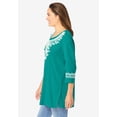 thumbnail image 3 of Woman Within Plus Size Embroidered Knit Tunic, 3 of 6