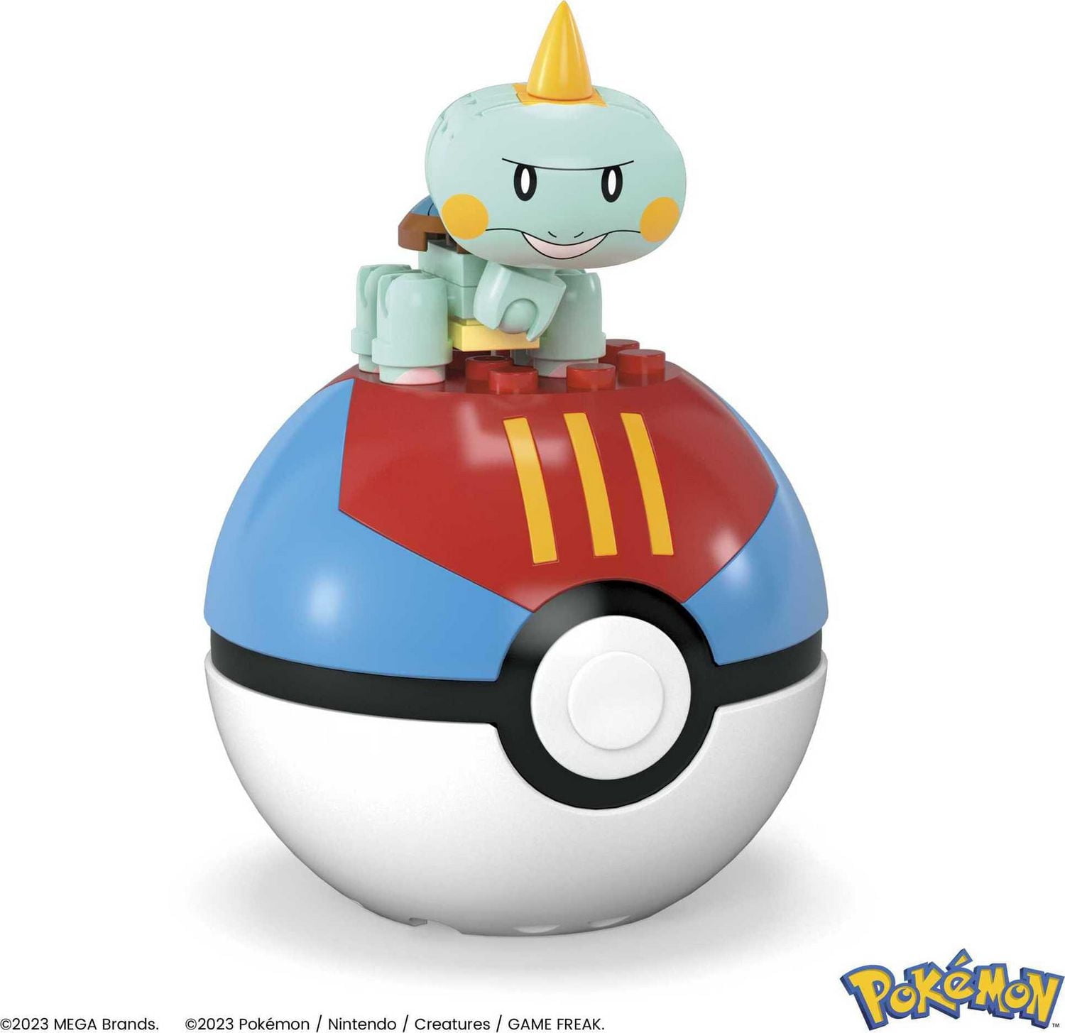 MEGA Pokémon Chewtle Building Toy Kit, Poseable Action Figure with Poké Ball - 22 Pieces