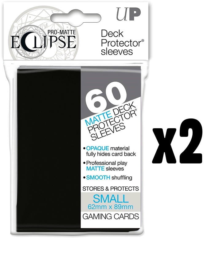 uitspraak Wat mensen betreft Kapitein Brie Ultra Pro - Small Black Pro-Matte Eclipse Sleeves - 2 PACKS (120 Sleeves  Total) - Walmart.com