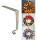 thumbnail image 1 of Gancho para soporte de calcetín de Navidad | Percha de corona de hierro | Gancho decorativo navideño sobre puerta | Negro, Oro, Plata | 16x10x2cm | Fuerte capacidad de 10lb | Elegante, duradero, 1 of 6