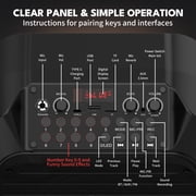 Kivdit Karaoke Machine for Kids Adults , Home Karaoke Speaker System with Dj Lights, 2 Microphones, Portable Bluetooth Speaker for Outdoor Party