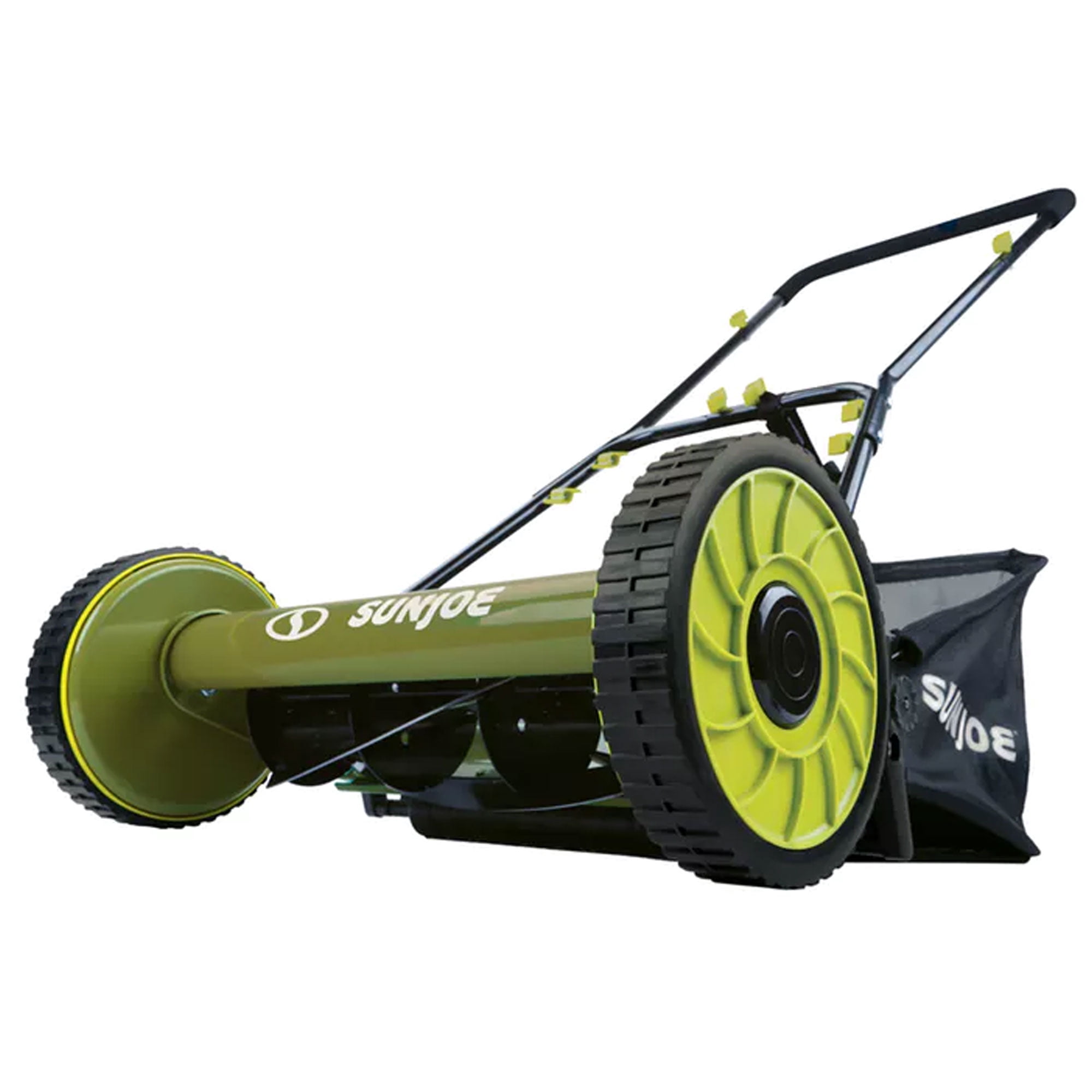 Sun Joe 18-inch 5 Blade Manual Reel Mower with Grass Catcher, 9