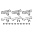 thumbnail image 1 of Unique Bargains Glass Fixing Clip, 6 Pack for 4-8mm Aluminum Alloy T-shaped Glass Support Bracket, 1 of 5