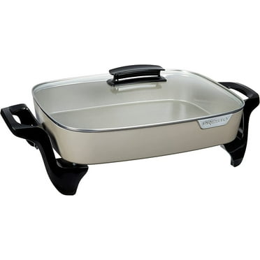 16-Inch Electric Skillet, Grey Ceramic