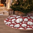 thumbnail image 5 of Fotbe Cute Baseball Pattern Christmas Tree Skirt, Tree Skirts Plush Christmas Decorations, Christmas Tree Skirts Xmas Decorations Holiday Party Decor-36", 5 of 6