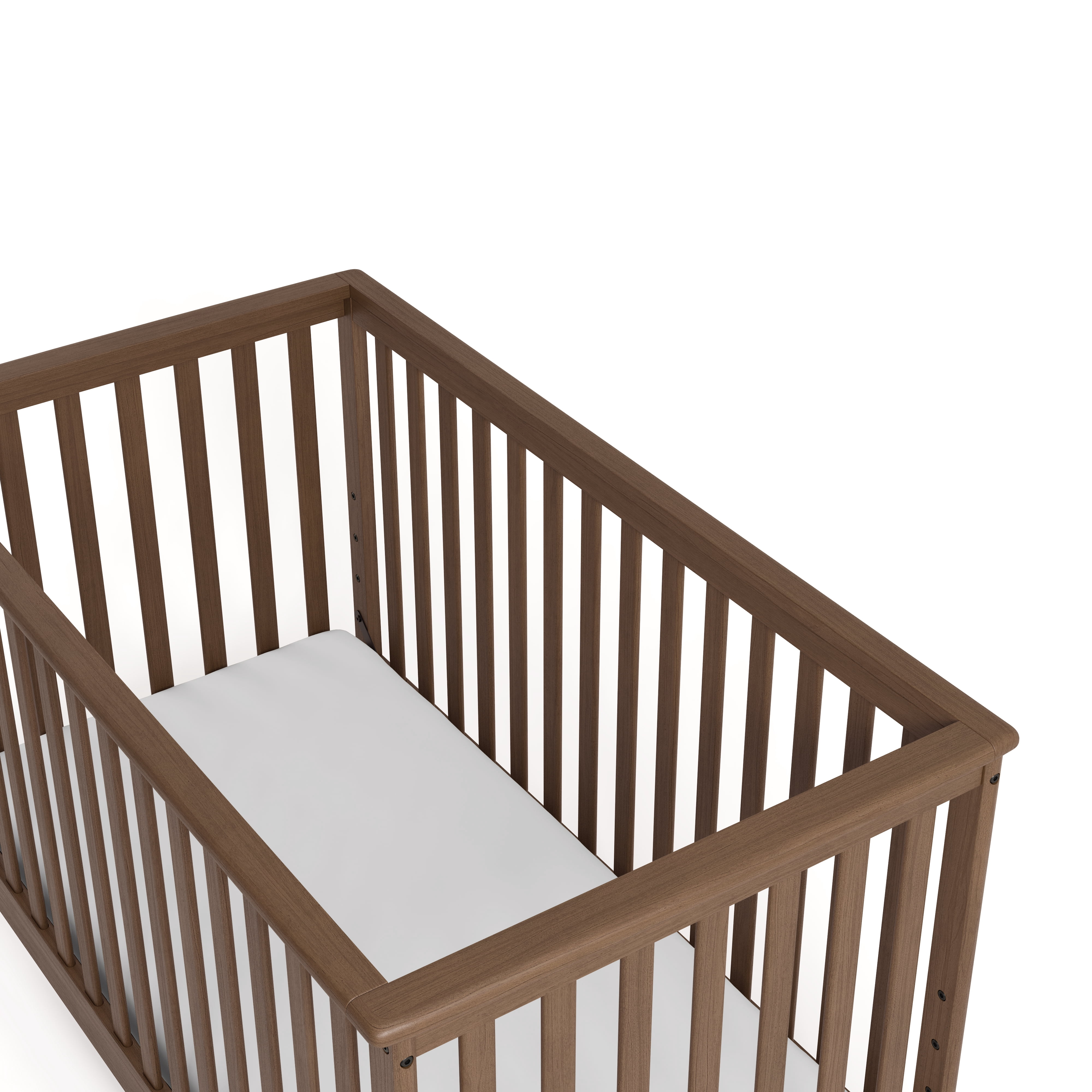 Storkcraft Hillcrest 4-in-1 Convertible Baby Crib, Hazelnut