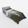 thumbnail image 3 of Ambesonne Beach Bedding Set 4 Pcs, Sailing Shipt Sunset, Queen, Blue Beige White, 3 of 3