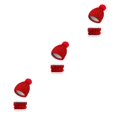 thumbnail image 2 of QualitChoice Winter Caps Decorative Hat Scarf Set Adorable Autumn Crochet Neckerchief Sports Two-piece Stylish Collar Red 3Set, 2 of 6