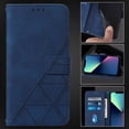 thumbnail image 3 of PANDACO Navy Suede Wallet Case for iPhone 14 Pro, 3 of 4
