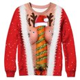 thumbnail image 4 of Sudaderas de Cuello Redondo de Navidad Para Mujer Sudaderas Con Capucha Estampado de Moda Tops Blusa de Manga Larga Odeerbi ODB192300, 4 of 5