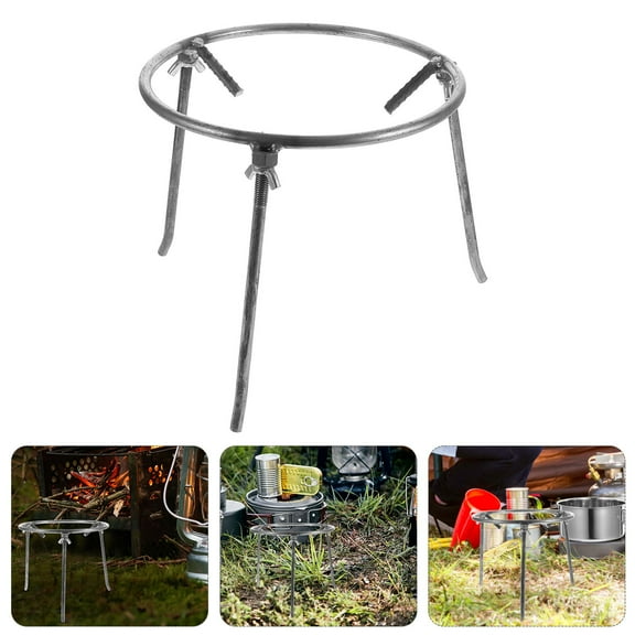 FUTUREORYY Campfire Cooking Tripod Carbon Steel 1Set for Outdoor Picnic and Hiking