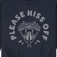 thumbnail image 3 of Instant Message - Hiss Off Snake - Men's Crew Neck Fleece Pullover, 3 of 6