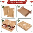 thumbnail image 3 of Ayieyill Christmas Holiday Gift Boxes, 12 Pack Foldable Kraft Paper Gift Boxes,Large & Medium Size for Presents, Christmas Holiday Gift Wrapping, 3 of 8