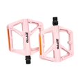 thumbnail image 4 of Paquete de 2 pedales ultraligeros para bicicleta con reflector, accesorios de reemplazo directo para Rosa claro, 4 of 8