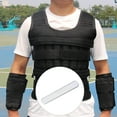4Pcs Weighted Vest Steel Plates Adjustable Rustproof Strength Training